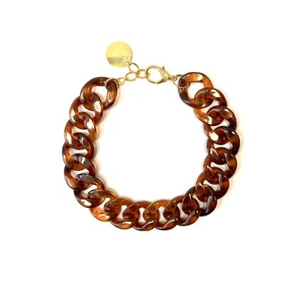 KELLY BROWN TORTOISE SHELL NECKLACE