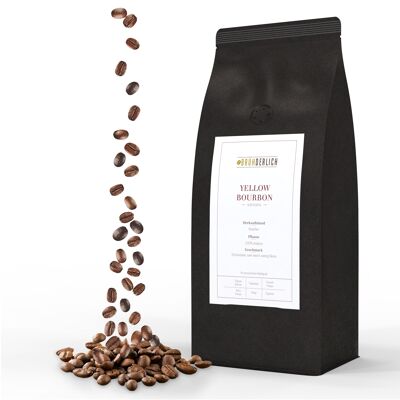 Granos de café arábica premium (500 g) - Bourbon amarillo - suave y bajo en ácido