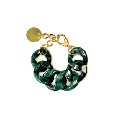 PULSERA KELLY CUADROS VERDE