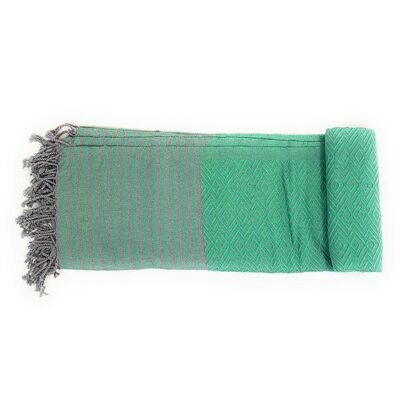 Handtuch Fouta grün Baumwolle
