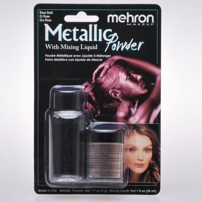 Metallic Powder - Rose with Mixing Liquid