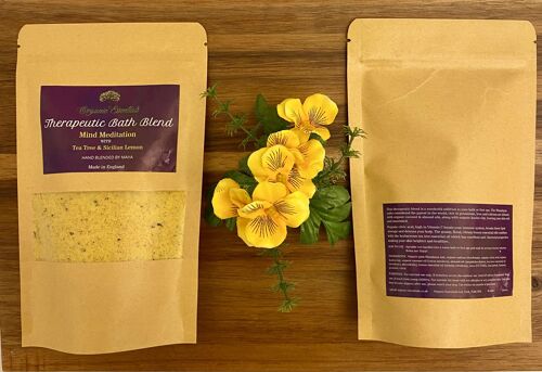 Tea Tree & Lemon Verbena Luxury Natural Bath Blend in Eco-Pouch 250g