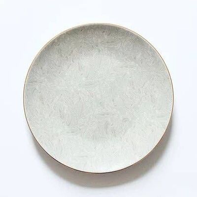 Cheshire Grey Side Plate Grey Leaves - Set of 2
