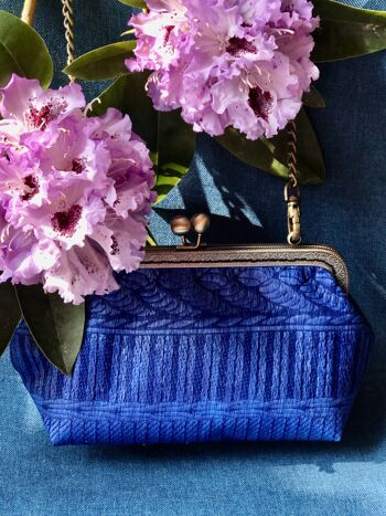 Pochette RAPHIA BLEU 1