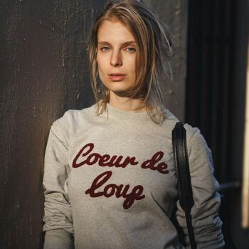 Sweat Coeur de Loup -Bleu 4