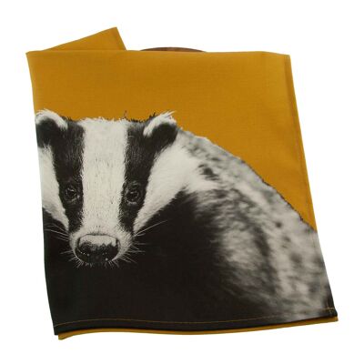 Badger Tea Towel (SD-TT-17-OCH)