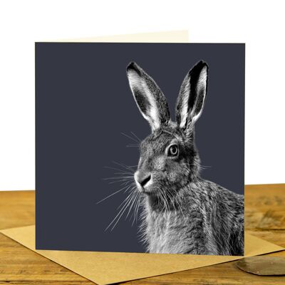 Hare Greeting Card (SD-GC-15SQ-26-CHA)