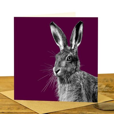 Hare Greeting Card (SD-GC-15SQ-26-CLA)