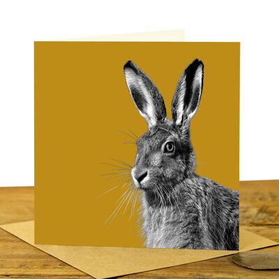 Hare Greeting Card (SD-GC-15SQ-26-MUS)