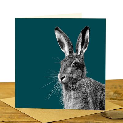 Hare Greeting Card (SD-GC-15SQ-26-TL)