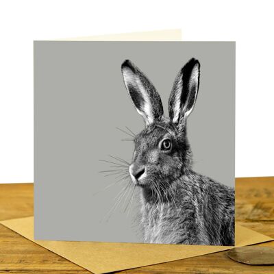 Hare Greeting Card (SD-GC-15SQ-26-SGY)