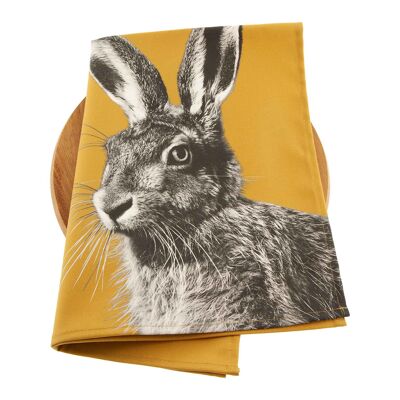 Hare Tea Towel (SD-TT-03-OCH)