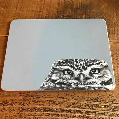 Little Owl Peeking Placemat (SD-PM-05-BLG)