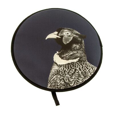 Pheasant Chefs Pad for Aga Cooker (Black and White) (SD-CP-09-BLB)