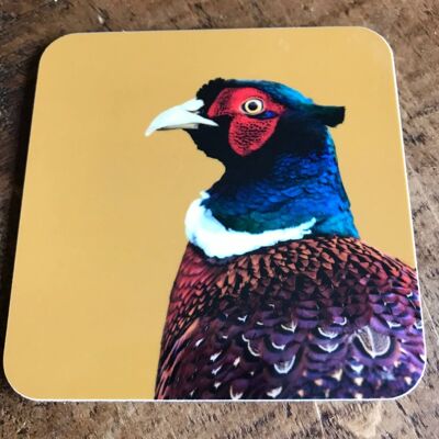Pheasant Coaster (Colour) (SD-CO-26-MUS)
