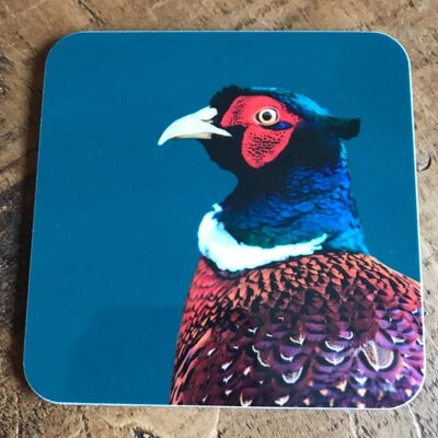 Pheasant Coaster (Colour) (SD-CO-26-TL)
