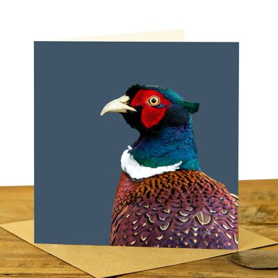 Pheasant Greeting Card - Full Colour (SD-GC-15SQ-46-IND)