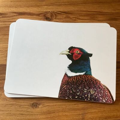 Pheasant Placemat (Colour) (SD-PM-07-BW)