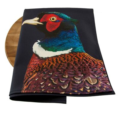Pheasant Tea Towel (Colour) (SD-TT-15-BLB)