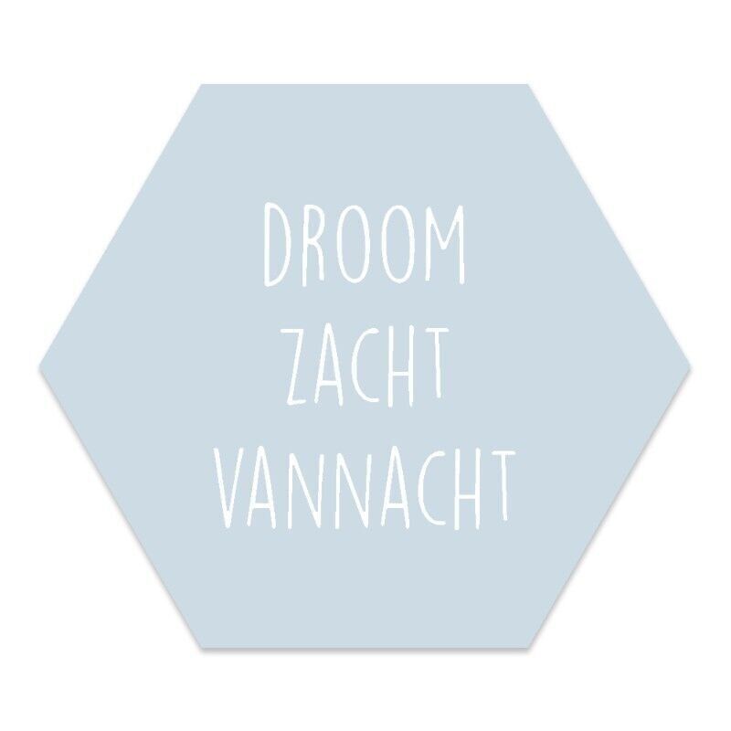 Parete esagonale bambini blu pastello dormono dolcemente sognano dolcemente