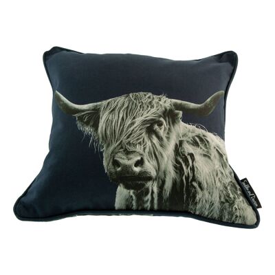 Shaggy Highland Cow Cushion Cover (SD-CSH-CT-13-45-BLB)