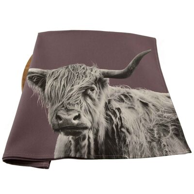 Shaggy Highland Cow Tea Towel (SD-TT-12-DSP)