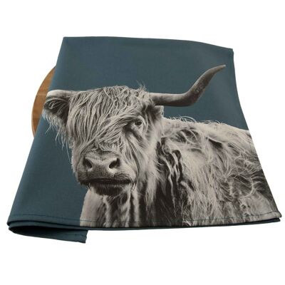 Shaggy Highland Cow Tea Towel (SD-TT-12-STB)