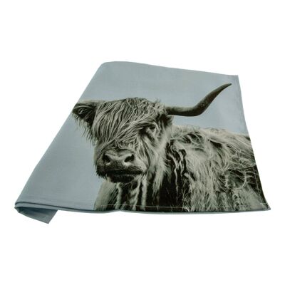 Shaggy Highland Cow Tea Towel (SD-TT-12-PLG)
