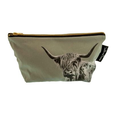 Shaggy Highland Cow Wash Bag (SD-WB-12-SGY)