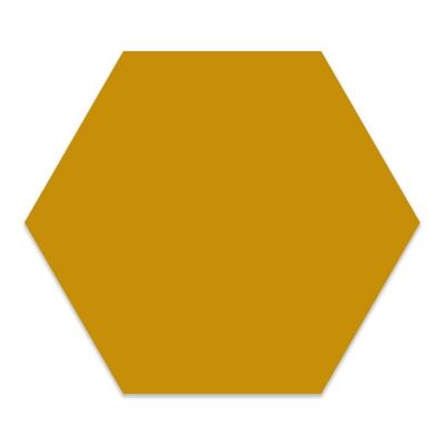 Mur hexagone enfant jaune ocre