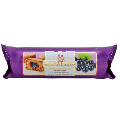 PAN DE JENGIBRE RELLENO DE MERMELADA DE GROSELLA NEGRA - ROLLO DE 6 NONNETS DE GROSELLA NEGRA