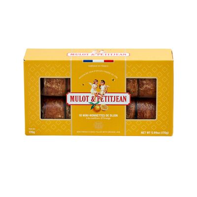 CAJA DE 10 MINI-MONJAS con mermelada de NARANJA