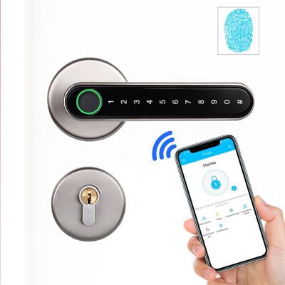 FLEX MAX Bluetooth Fingerprint & Zahlencode Türgriff
1x Wifi Gateway