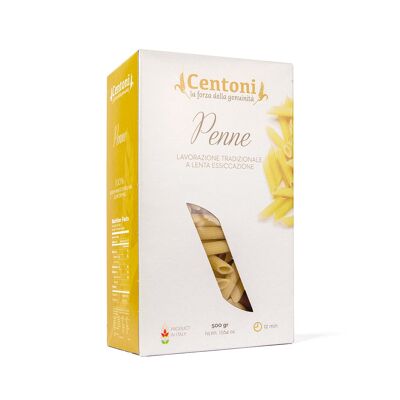 Penne Rigate (disegnate al bronzo) 500 g (1,1 libbre)