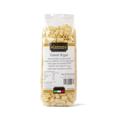 Tubetti Rigati (trafilati al bronzo) 500 g (1,1 lb)