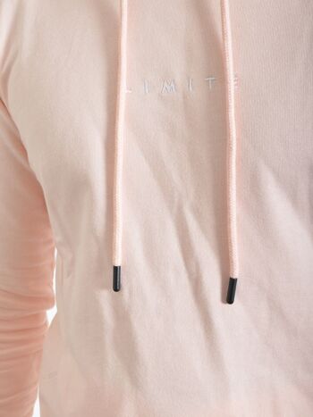 Sweat Capuche Logo Limité Vieux Rose 6