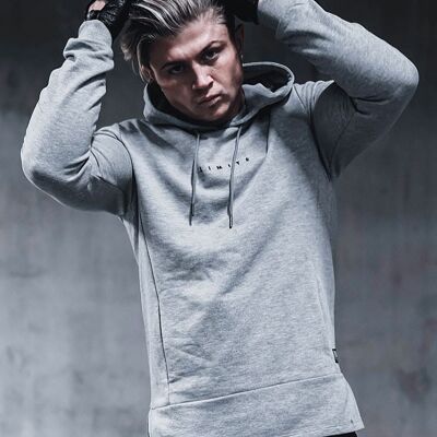 Limité Logo Hoodie Graumeliert