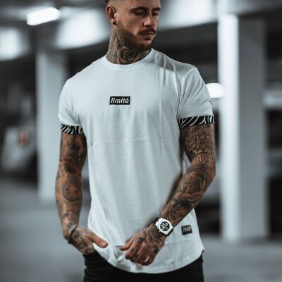 Camiseta con mangas de tigre Blanco