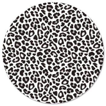 Cercle mural léopard - Ø 20 cm - Dibond - Recommandé