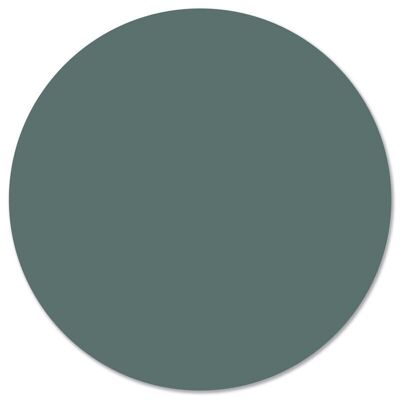 Wall circle plain green - Ø 20 cm - Dibond - Recommended