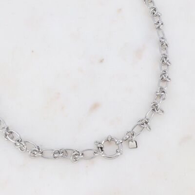 Nevena rhodium necklace