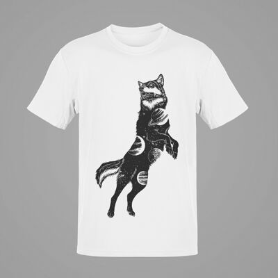 Shirt "Wolf Universum" by Firlefanz Design - Weiß