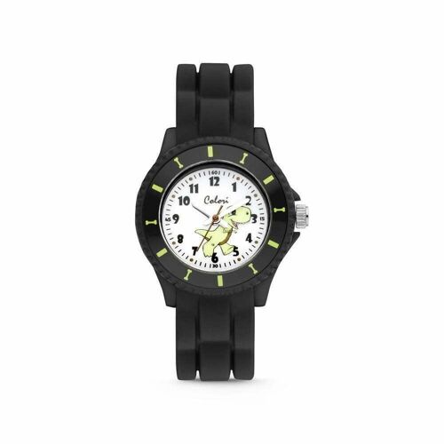 Colori Kidswatch 30MM Black Dinosaur 5ATM