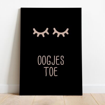 Children's room poster with eyes - A4