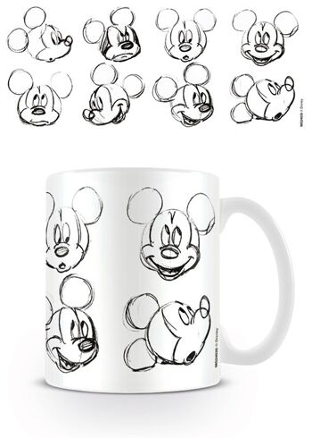 VISAGES DE CROQUIS DE MICKEY MOUSE