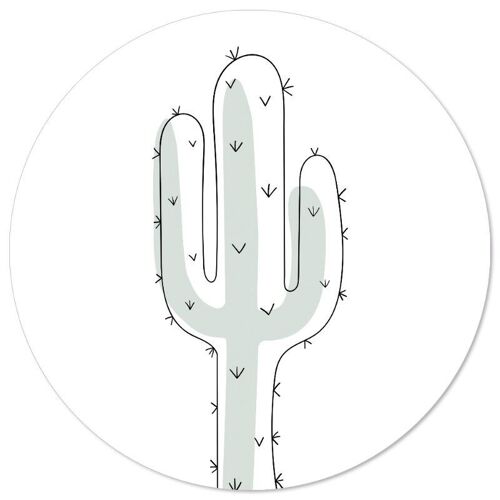 Muurcirkel kids cactus - 30 cm