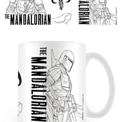 STAR WARS THE MANDALORIAN LINE ART