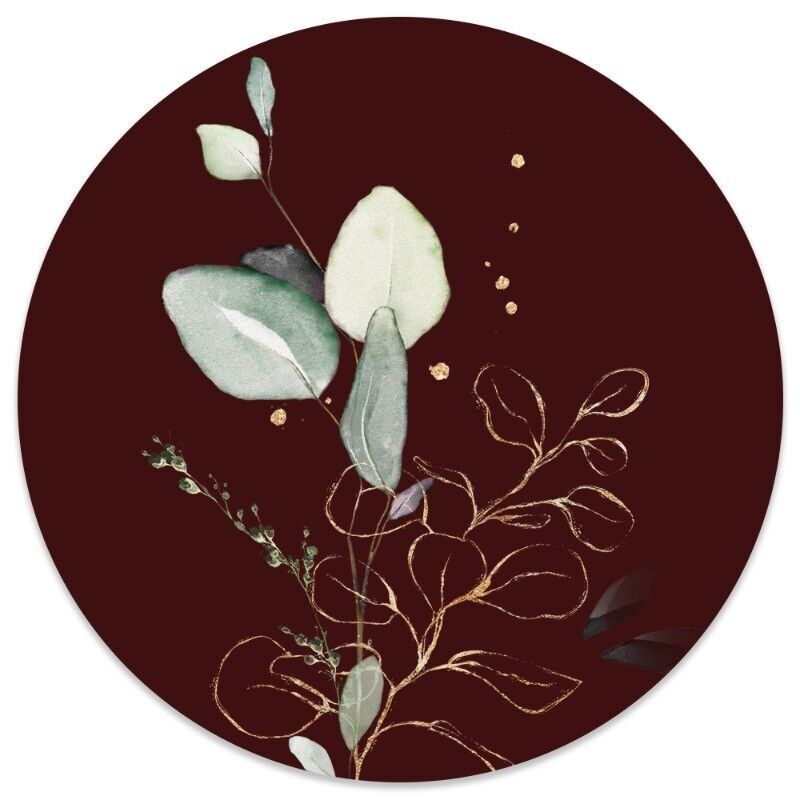 Cerchio da parete oro rosso - Ø 30 cm - Forex