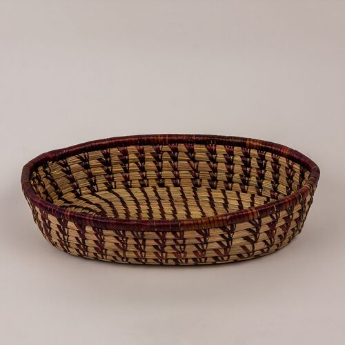 Cattail basket Brown Small 28x15x6