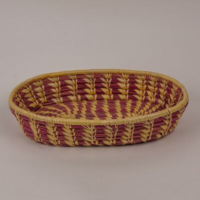 Cattail basket Cerise Small 28x15x6